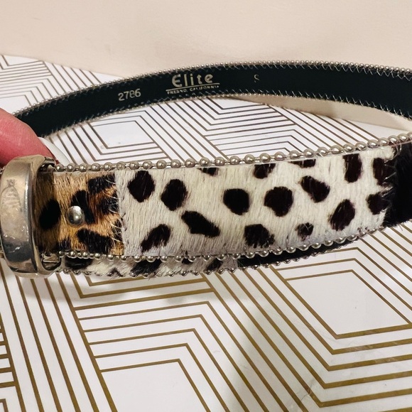 MIXED ANIMAL PRINT VINTAGE BELT - Picture 2 of 4